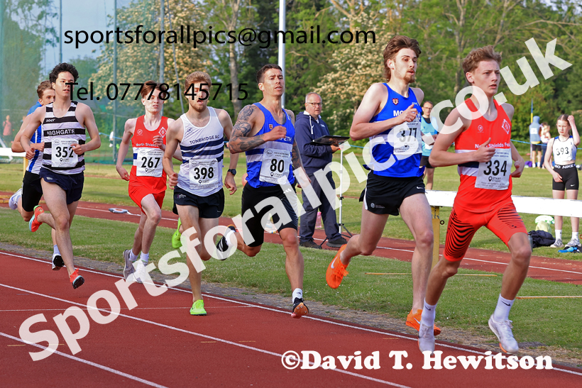 Jimmy Hedley 800 metres, 2026 NEGP 2, Monkton Stadium, Wednesday, May 27th. Photo: David T. Hewitson/Sports for All Pics